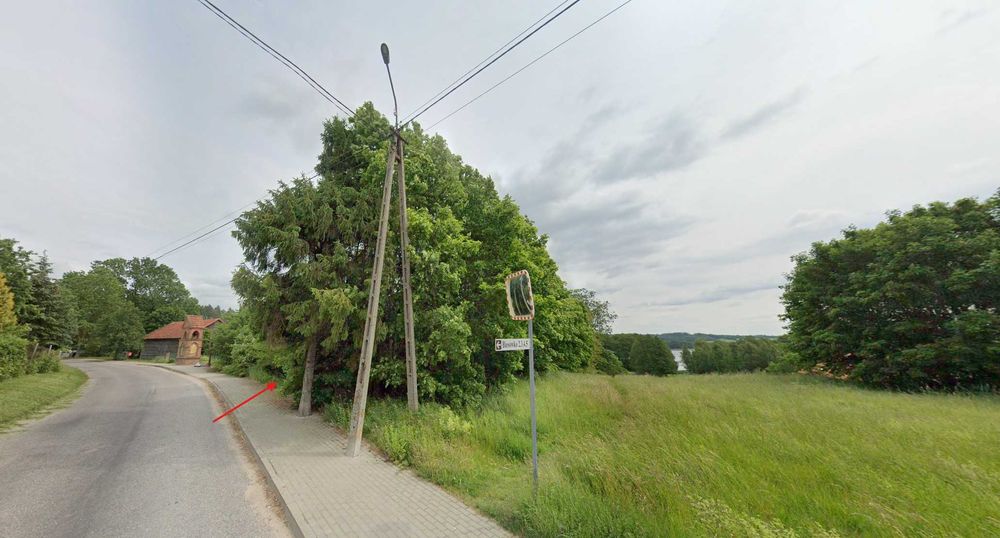 Działka budowlana nad jeziorem Tejstymy we wsi Biesówko – bezpośrednio