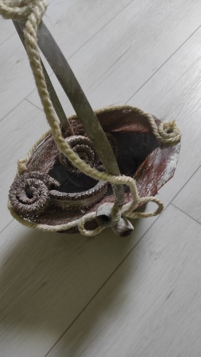 Kosz prezentowe na kwiaty doniczkowe upominkowy