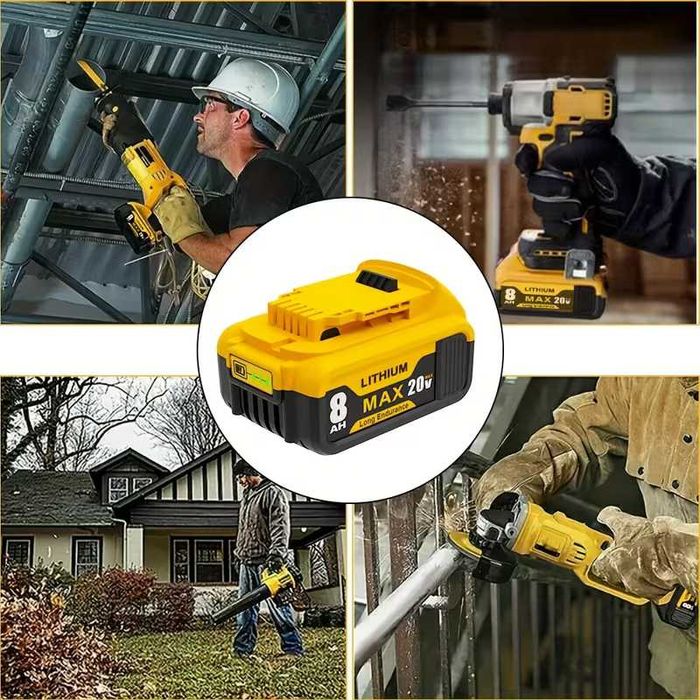 Батарея 8Ah 20V MAX для DeWalt XR Змінний акумулятор для DCB205/DCB206