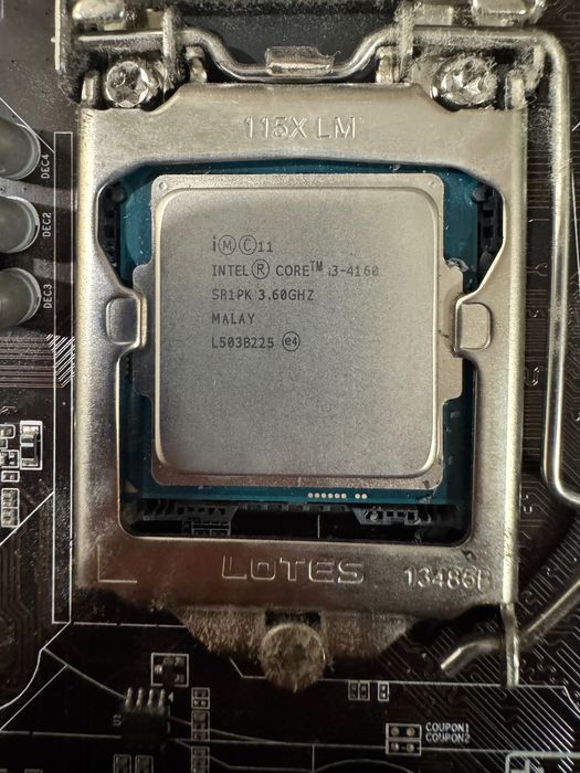 Комплект Gigabyte GA-H81M-D2W, intel i3 4160 4gb ddr3