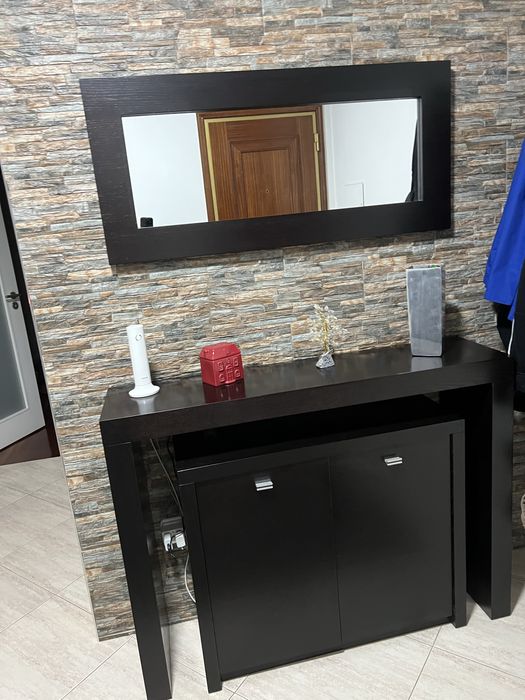 Movel entrada, consola e espelho