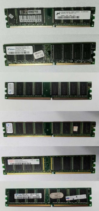 Планки оперативной памяти DDR1 PC400 для старых компьютеров