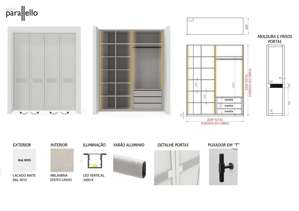 Desenhos e Projetos 2D/3D - Mobiliário, Cozinhas, Roupeiros..