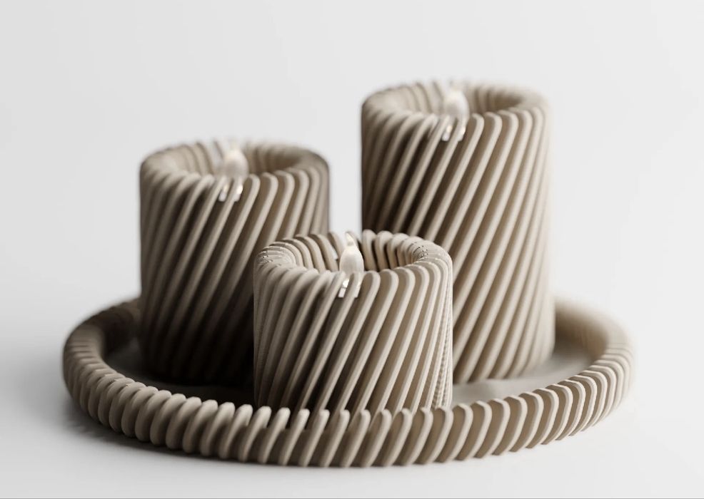 Conjunto de Castiçais Modernos com Base – Design Sofisticado