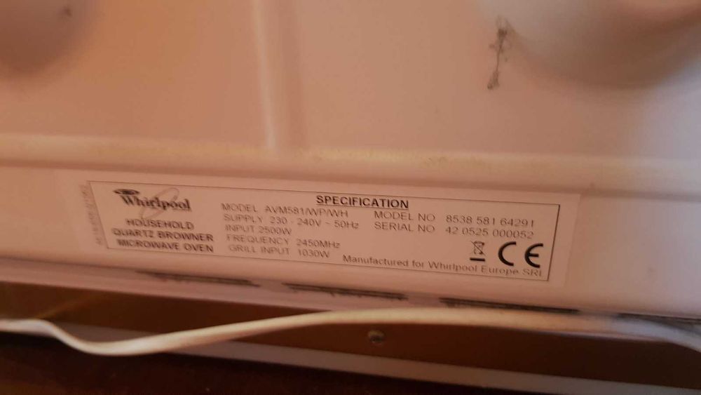 микроволновка Вирпул, Whirlpool