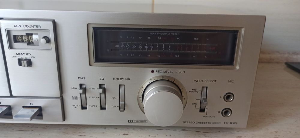 Magnetofon Sony TC-K45 + Amplituner Unitra Tosca 303