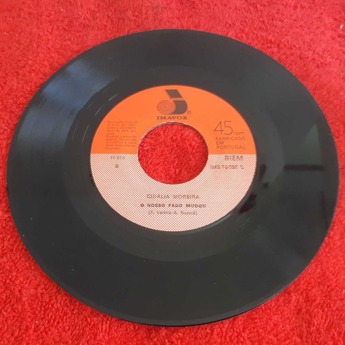 Disco Vinil Single Cidalia - Falta Aqui uma Ceifeira / O Nosso Fado Mudou