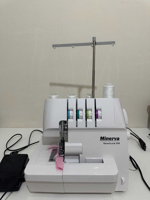 Owerlok Minerva SmartLock 350 – stan idealny, używany kilka razy