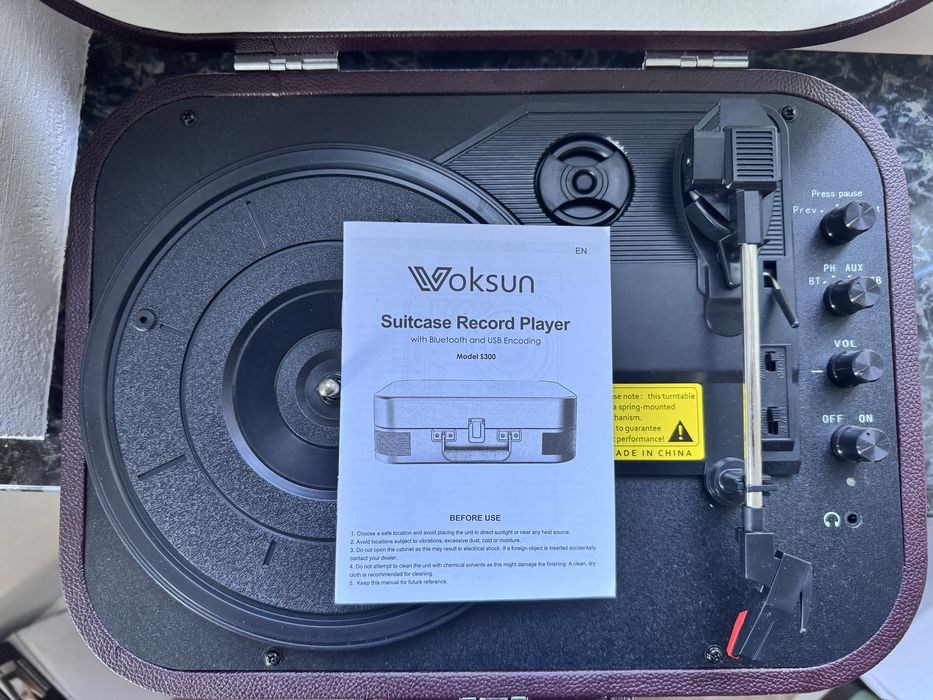 Вініловий програвач Voksun Marsala з Bluetooth та USB
