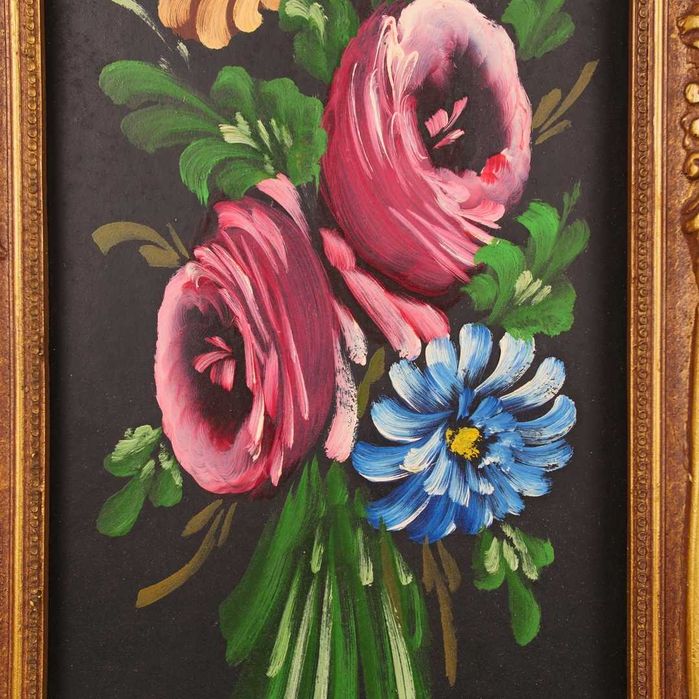 Quadro pintado à mão e emoldurado