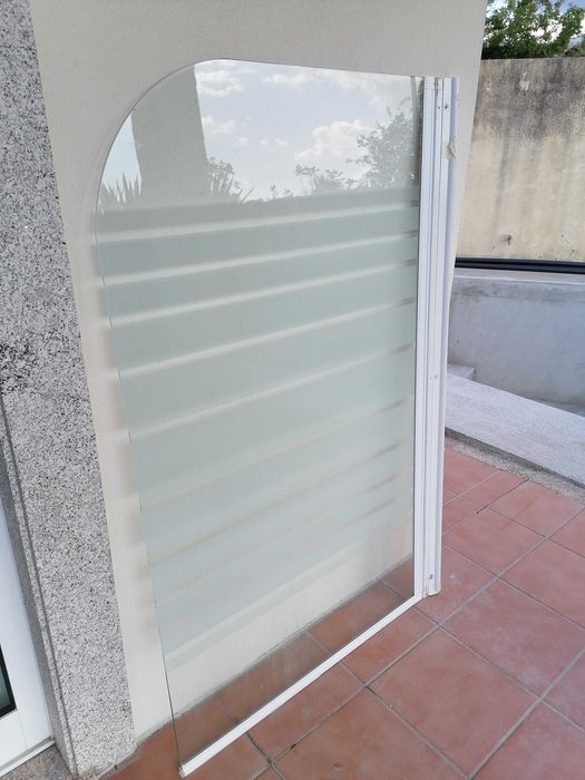 Vidro temperado resguardo Banheira Duche