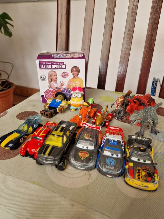 Hotwheels cars, Disney cars, flying spinner