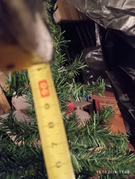 Choinki świąteczne(2szt.)zielona i wrzosowa+świeca+5 kart świątecznych