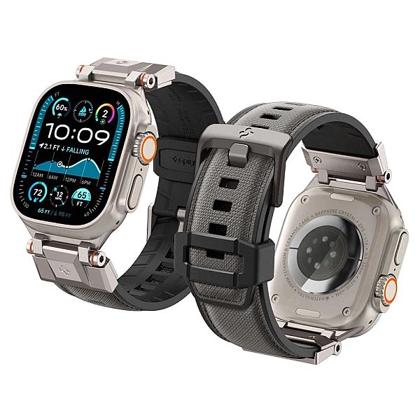Pasek Spigen DuraPro Armor na Apple Watch 44 / 45 / 46 / 49 mm - szary