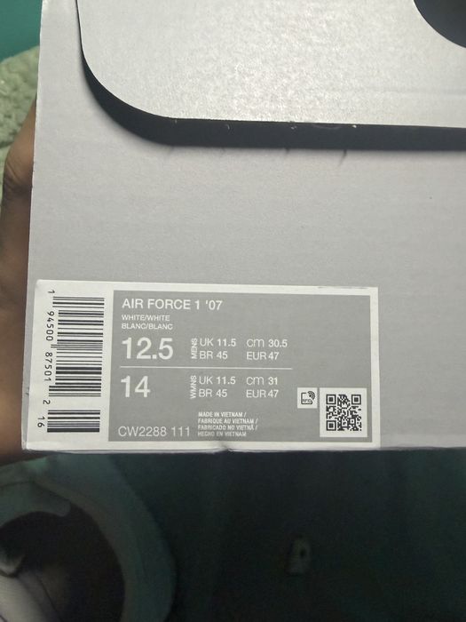 Nike air force 1 biale