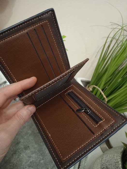 Portfel męski granatowy 12/9,5cm