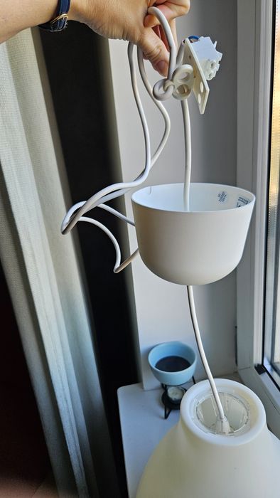 Lampa sufitowa Ikea Melodi E27 mleczny klosz 28cm OPIS