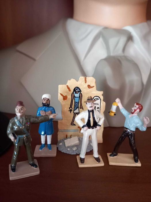 Blake e Mortimer O Mistério da Grande Pirâmide I 5 Figuras PIXI mini