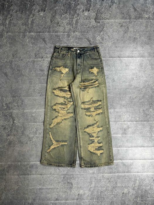 Джинси baggy faded jeans archive opium distressed archive джинсы