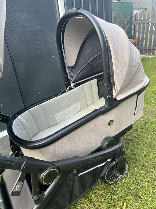 Wózek podwójny Cavoe Avec 2024 Wózek Głęboko-Spacerowy Taupe