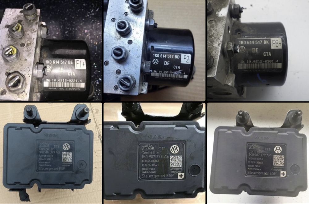 Блок ABS ESP 1K0907379AD, 1K0907379AE, 1K0614517BD, 1K0614517BE