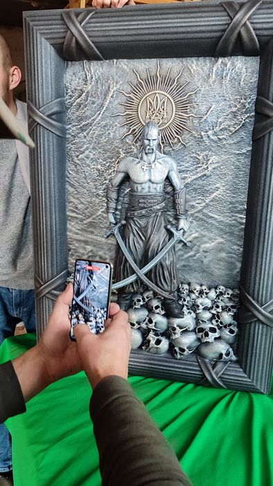 Козак Мамай, авторське преміальне 3D-панно - подарунок патріоту