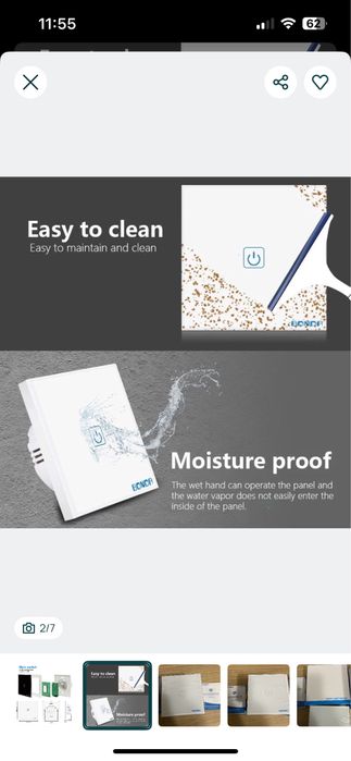 Interruptor táctil touch light switch Bonda - Novo