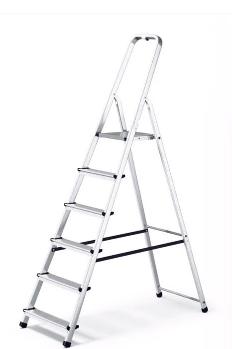 Drabina aluminiowa 6 stopni domowa malarska