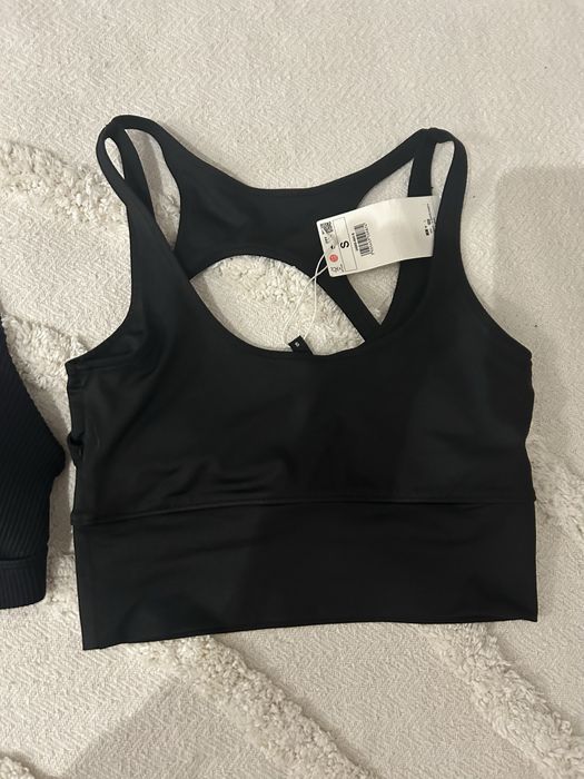 Zestaw biustonosz sportowy top S