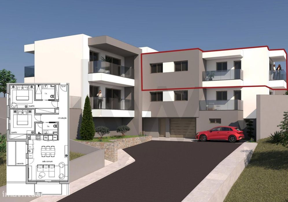 Apartamento T2 Em Santo António