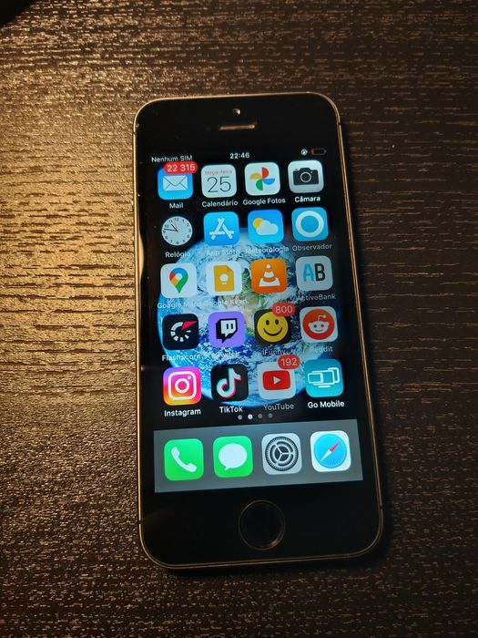 iPhone 5s 64GB cinzento