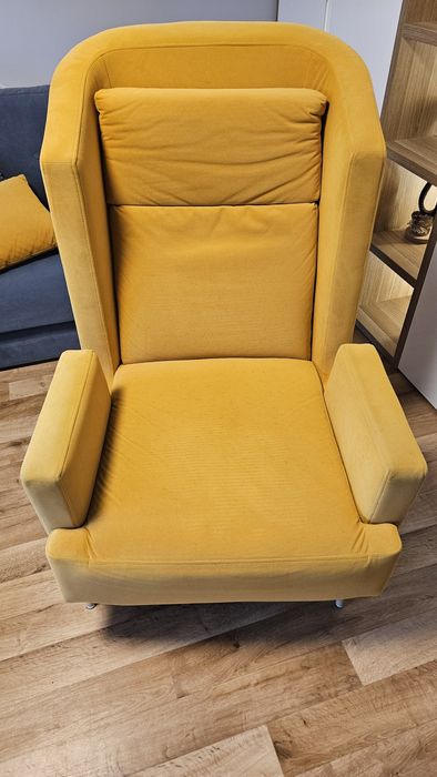 Fotel uszak żółty