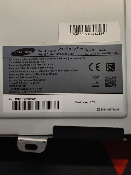 Mini komputer Samsung sbb-b32dv4/en