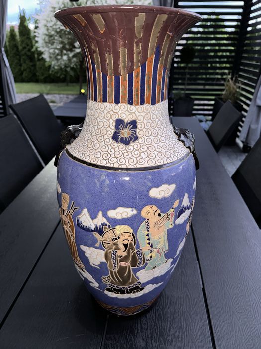 Wazon ceramiczny w stylu Satsuma 58 cm