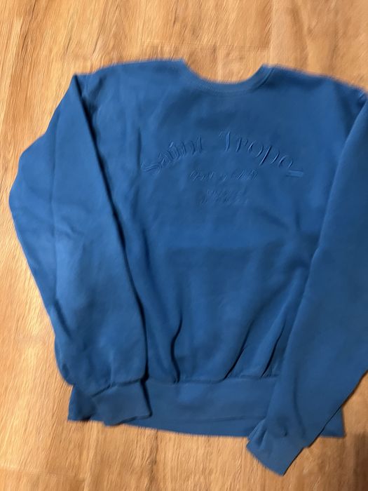 Довгий теплий синий светр