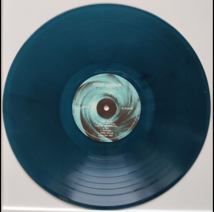Eddie Vedder (Pearl Jam) - Earthling LP Blue Black Translucent Marble