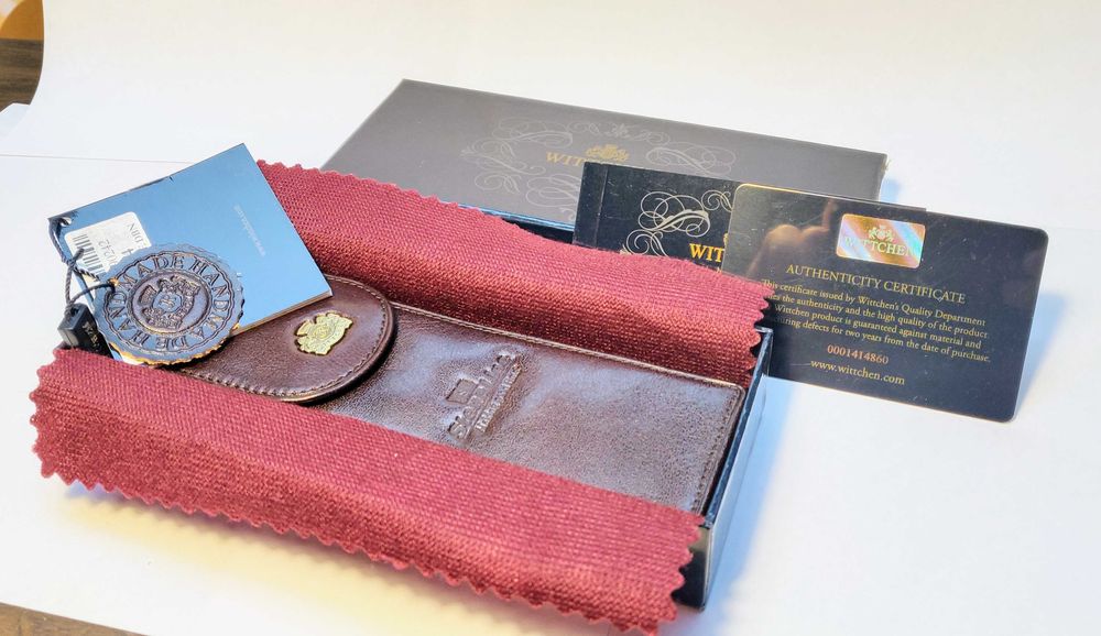 Etui piórnik na pióra długopisy Wittchen skóra - nowe!