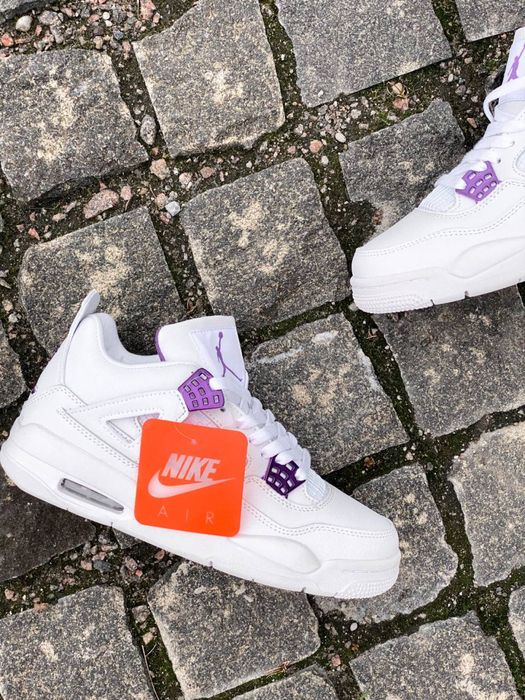 Sneakersy buty Nike Air Jordan 4 purple metal
