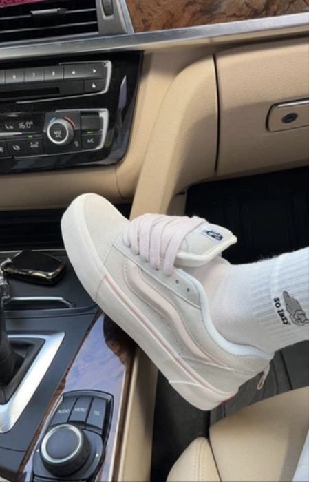 Ванси Кросівки кеди Vans Knu Skool Pastels pink бежевий