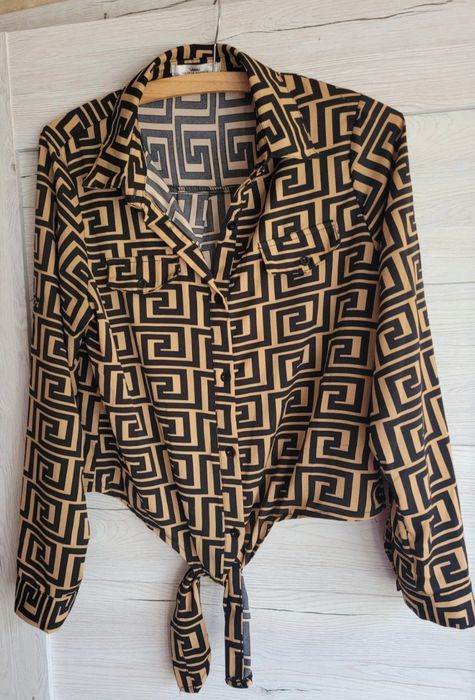 Koszula w print geometryczny L M