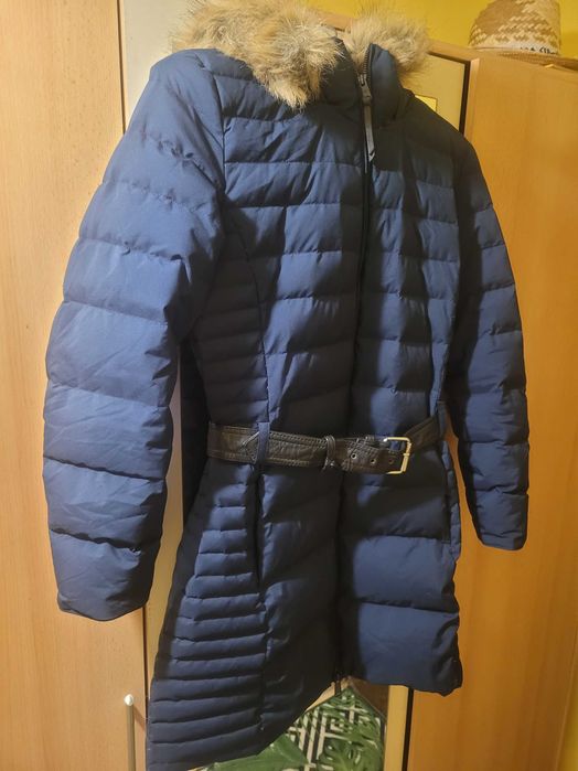 uper ciepła kurtka gęsi puch Timberland Quilted  Long r. M super stan