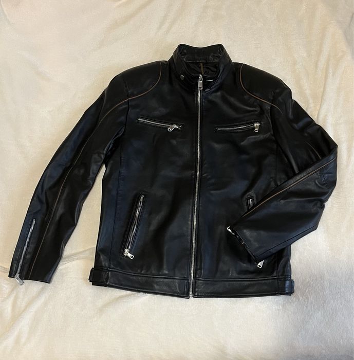 Чоловіча шкіряна куртка , кожанка , натуральна шкіра