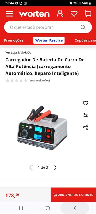 Carregador de baterias 12V / 24V