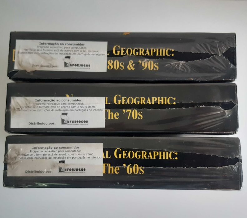 3 Caixas Novas National Geographic 11 CD-Rom Interactivos Orginais