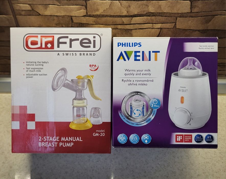 Підігрівач Philips Avent + молоковідсмоктувач механічний