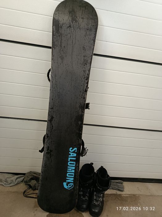 Deska snowboardowa wiązania +buty
