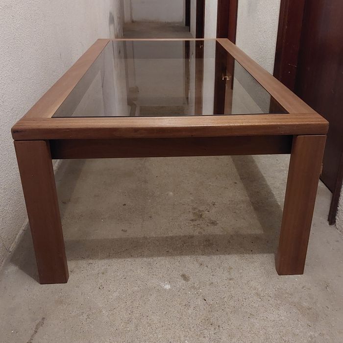 olaio - mesa centro com tampo de vidro