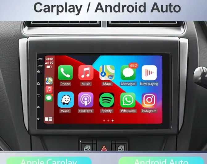 NOWE radio samochodowe 2 DIN 7" ANDROID 14 GPS USB BT RDS