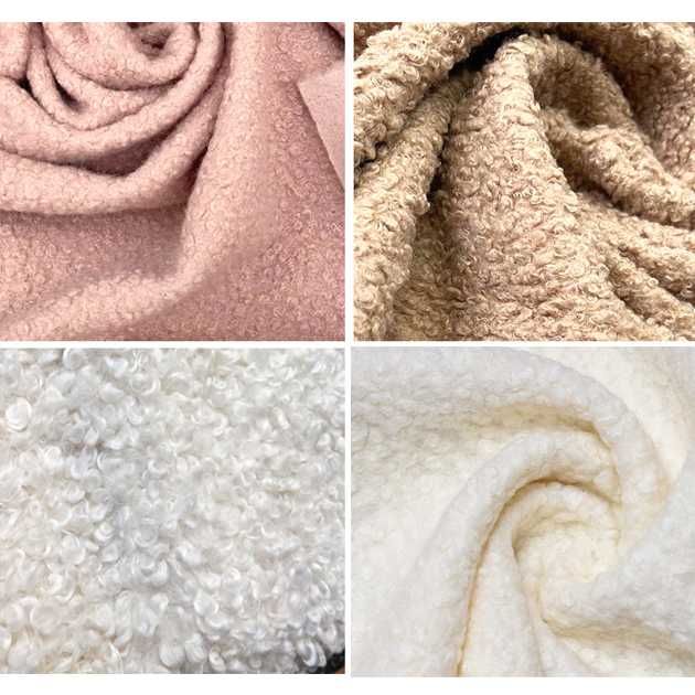 Ткань букле Тедди мех искусственный барашек курчавый