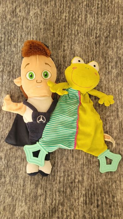 Przytulanka kocyk z gryzakiem Smiki i pacynka